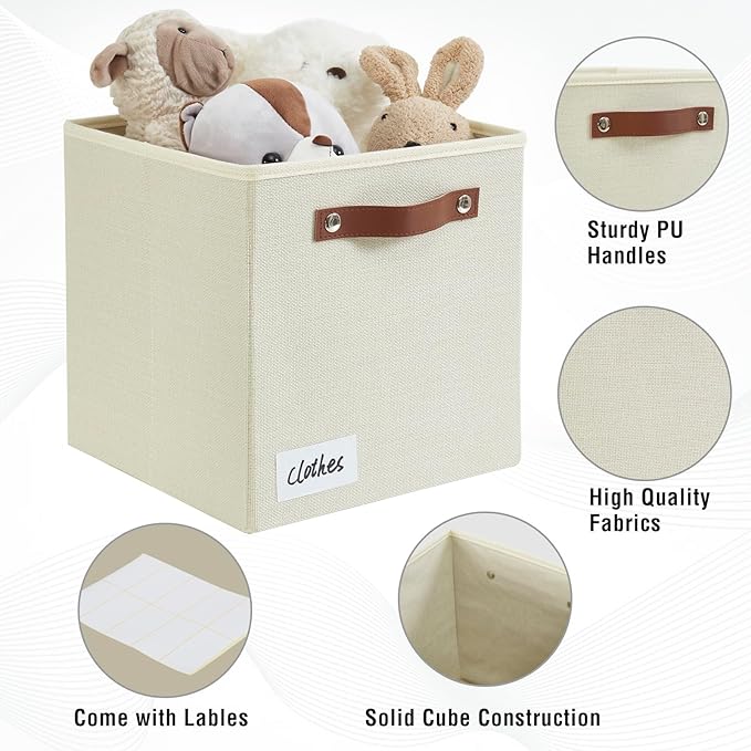 Collapsible Fabric Storage Cube Bins - Image 3