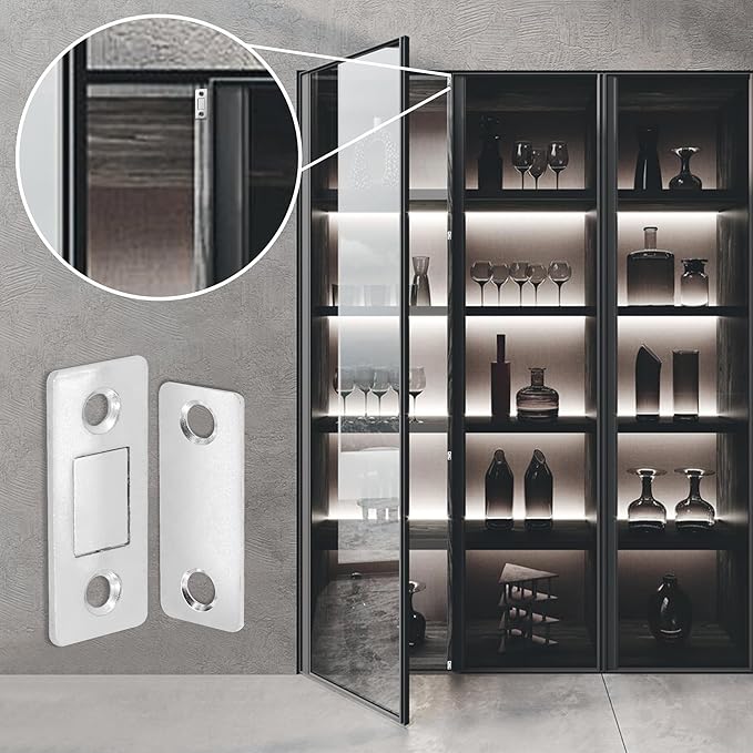 Cabinet Magnetic Catch, 20 Pack Ultra Thin Magnetic Cabinet Door Catch - Image 6