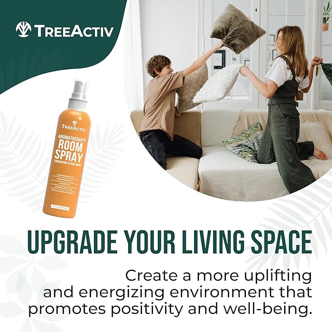 TreeActiv Aromatherapy Room Spray 4 oz, Natural Citrus Air Freshener, Essential - Image 3