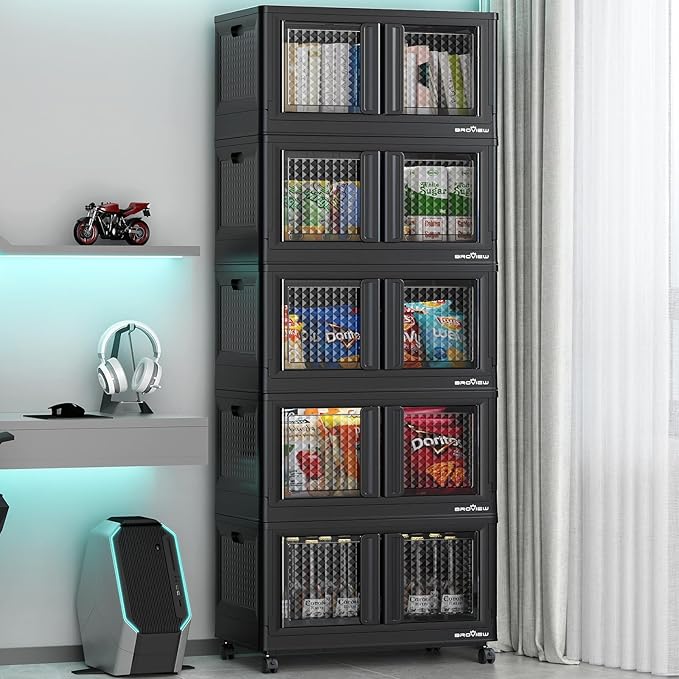 BROVIEW 500Qt Stackable Storage Bins by BROVIEW-EnjoytheArtofLife