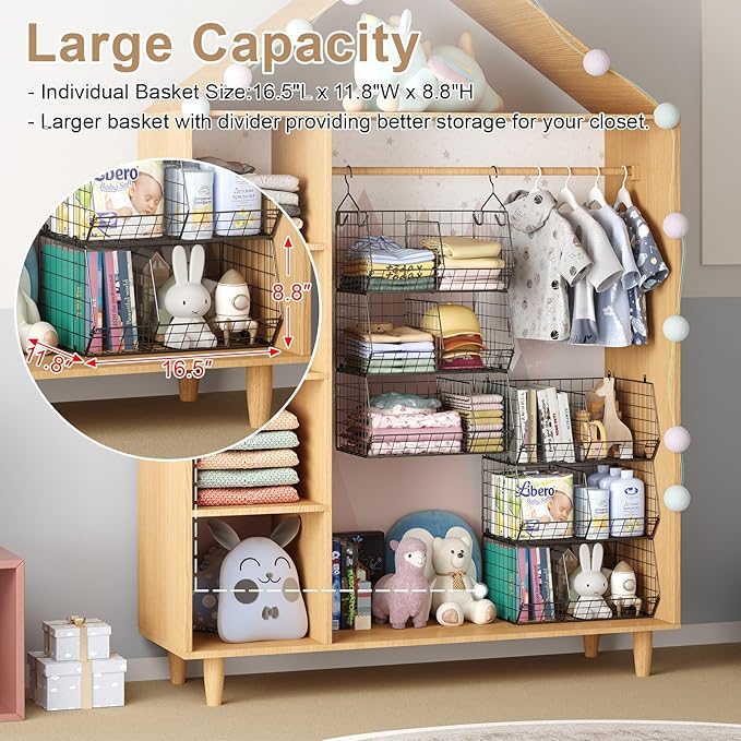 3 Tier Closet Hanging Shelves - Image 4