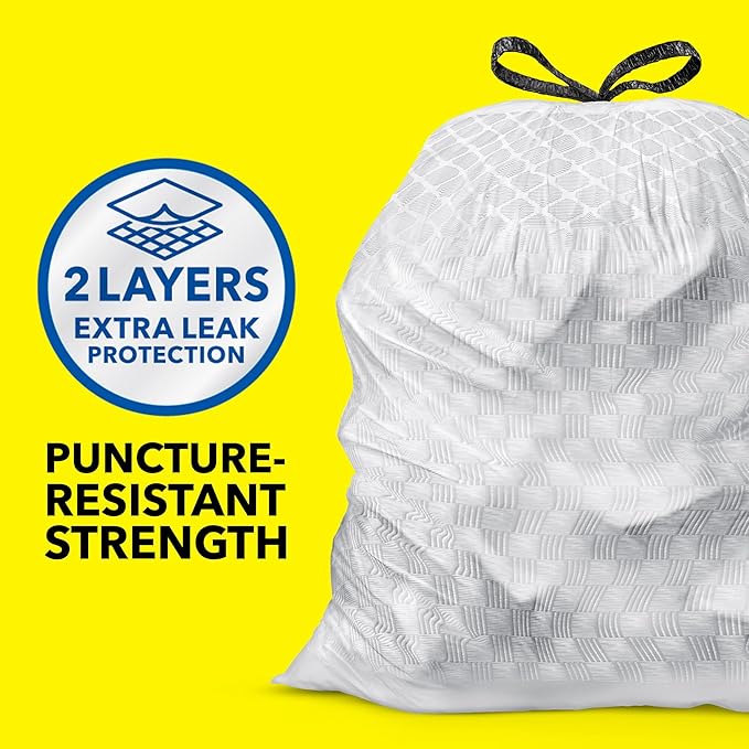 Glad ForceFlex Tall Kitchen Trash Bags, 13 Gallon, Fresh Clean - Image 2