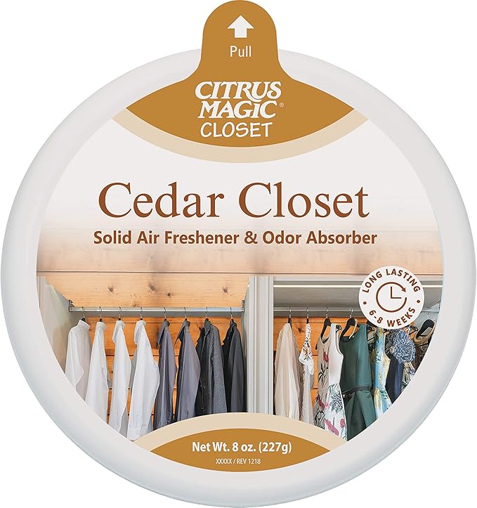 Citrus Magic For Closets Odor Absorbing Solid Air Freshener, Cedar Closet by CitrusMagic