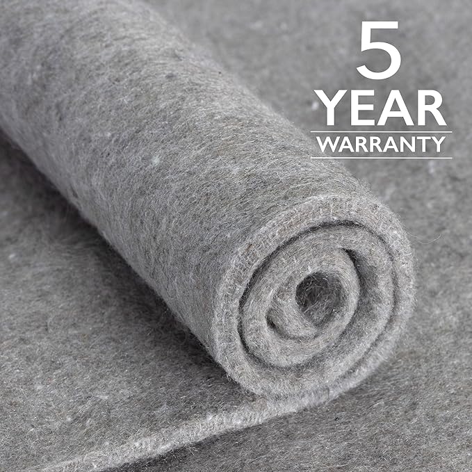 RUGPADUSA - Eco-Plush - 6'x9' - 3/8" Thick - 100% Felt - Extra Cushioned Rug - Image 5