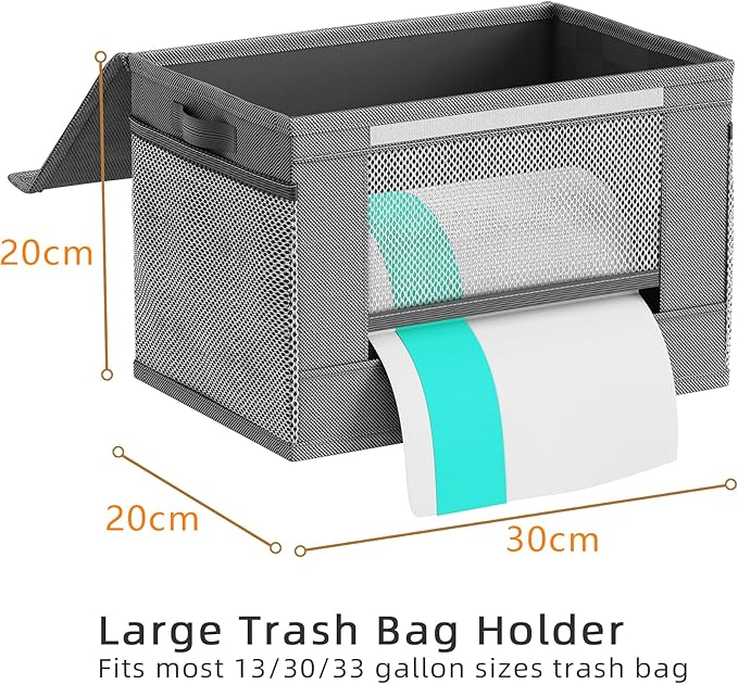 2 Pack Extra Large Trash Bag Holder Dispenser, Oxford Cloth Garbage Bag Storage - Image 2
