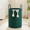 Laundry Basket, Woven Cotton Rope Laundry Hamper, 100L by Artfeel