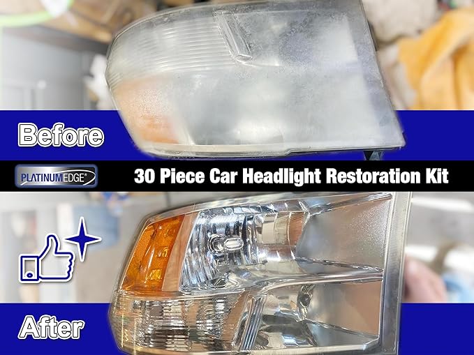 PLATINUMEDGE Car Headlight Restoration Kit, 3 inch Car Headlights Lens - Image 8