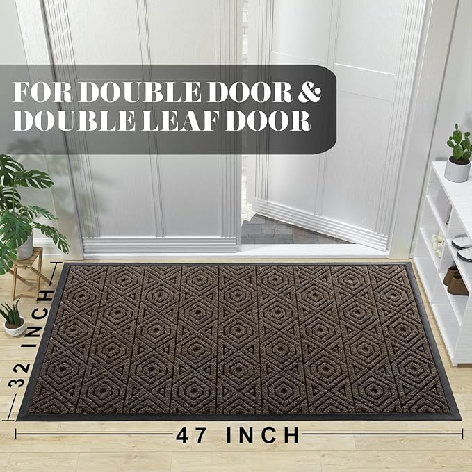Yimobra Door Mat, Outdoor Indoor Entrance Welcome Mat, Heavy Entry Front Door - Image 6