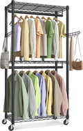 SONGMICS Heavy-Duty Rolling Clothes Rack, Garment Rack, Portable Closet by SONGMICSbySONGMICSHOME