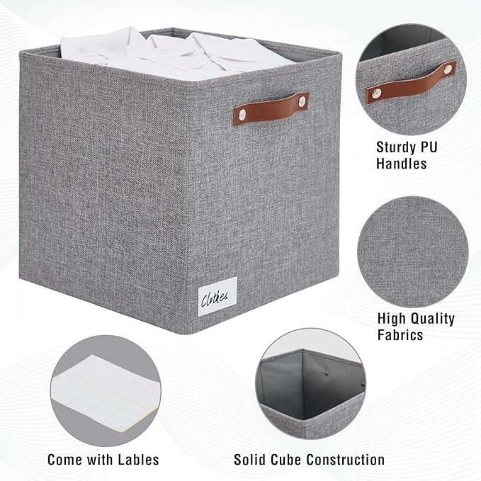 Collapsible Fabric Storage Cube Bins - Image 3