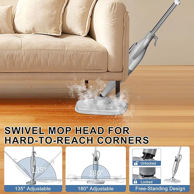 Steam Mop Cleaner, GONGNAR All-in-one Powerful Handheld Steam Cleaner - Image 7