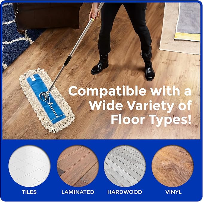 Nine Forty 24" Premium Cotton Dust Mop Kit - Image 6