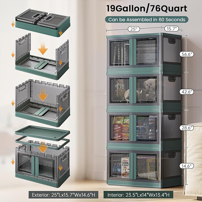 19Gal Collapsible Storage Bins - Image 4