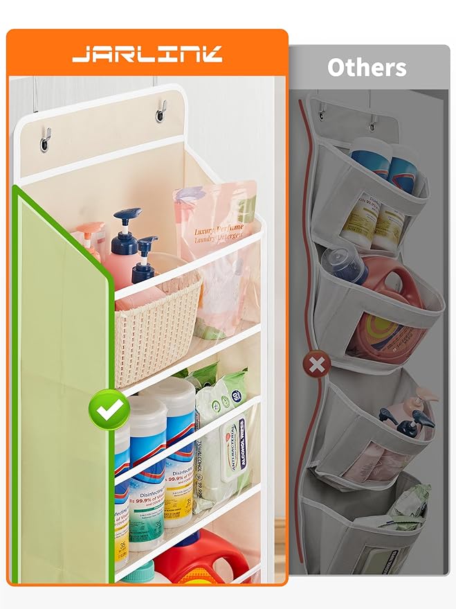 JARLINK Toy Stuffed Animal Storage, Over The Door Organizer W/Clear View Windows - Image 5