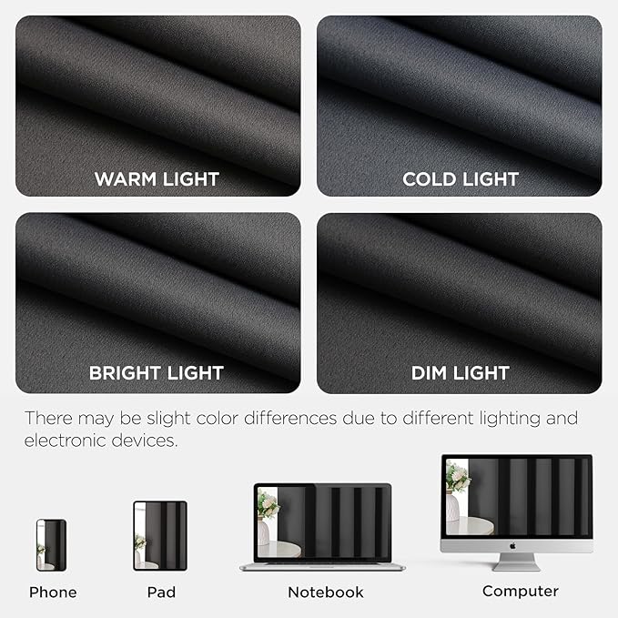 Joydeco Blackout Door Curtain for Doorway Privacy 72 Inches Long, Grommet - Image 8