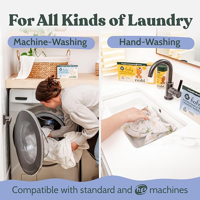 Roobi Baby Laundry Detergent Sheets. Specially Formulated - Image 8