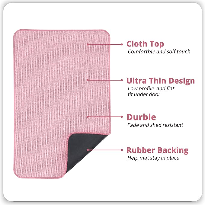 Bathroom Rugs Set 2 Pieces, Thin Bathroom Mats, Toilet Rugs, Quick Dry - Image 3