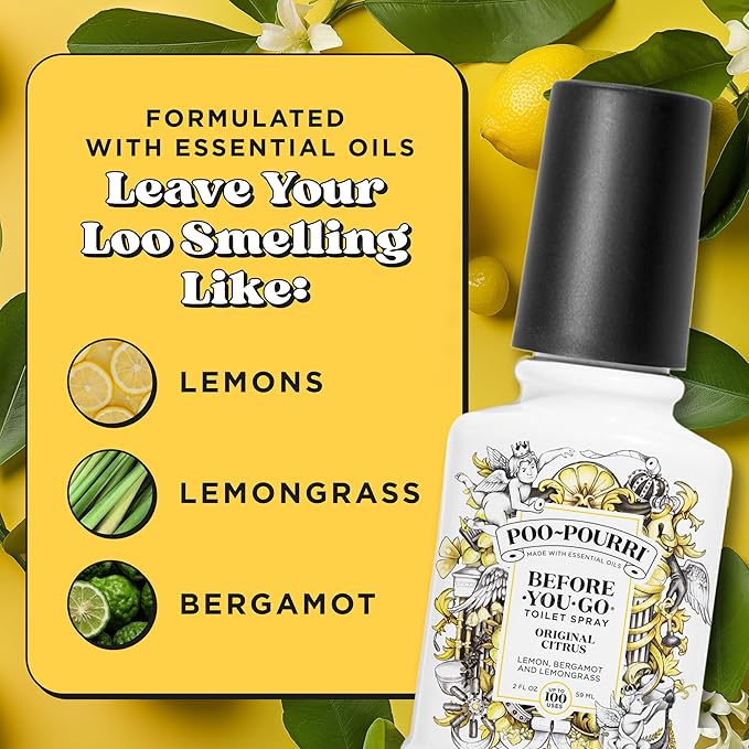 Poo-Pourri Before-You-Go Toilet Spray, Original Citrus, 2 Fl Oz, 2 Pack - Image 7