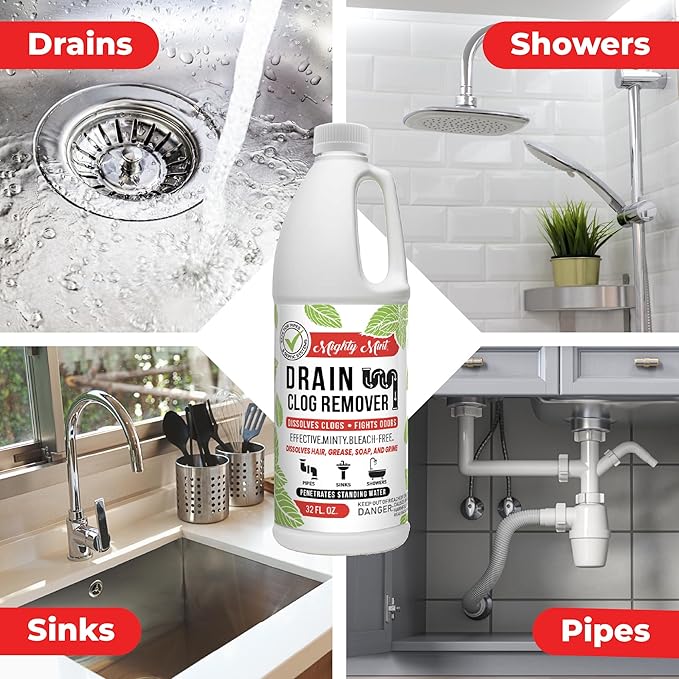 Mighty Mint Drain Clog Remover, Safe - Image 2