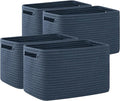OIAHOMY 4 Pack Storage Baskets for Organizing, Cube Storage Bins for Shelves by MasterofSpaceOptimization