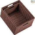 HOONEX Large Woven Storage Baskets, Paper Rope by HOONEX