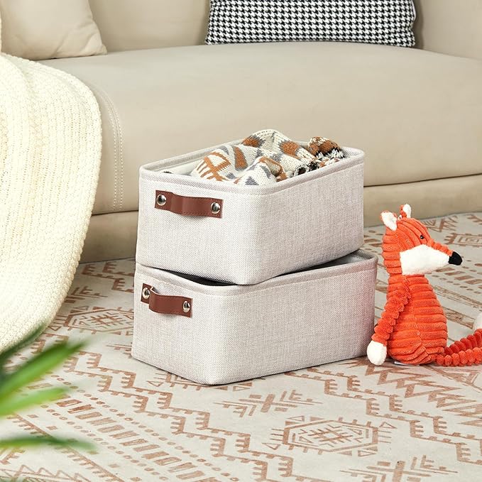 DULLEMELO fabric storage baskets | 11.8x7.9x5.1 inch small baskets - Image 8