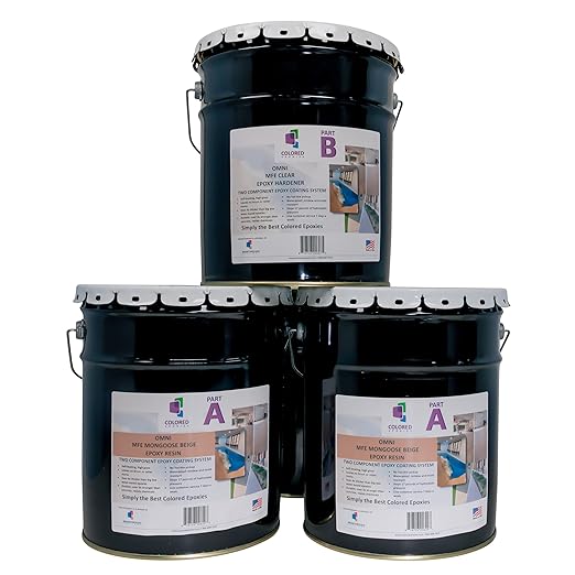 Colored Epoxies Mongoose Beige Epoxy Resin Coating Made by ColoredEpoxies