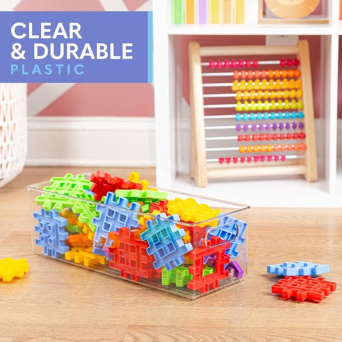 Plastic Food Storage 4 Pack Clear Container Bin - Image 6