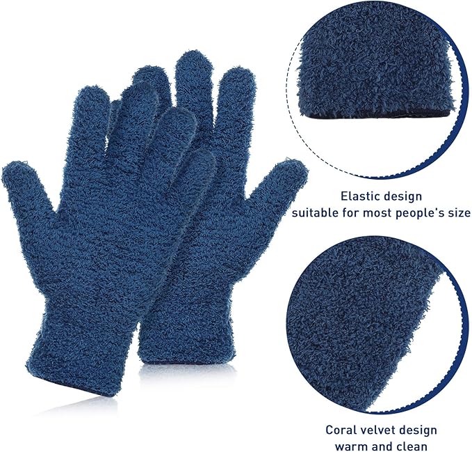 Patelai 2 Pairs Microfiber Gloves - Image 3