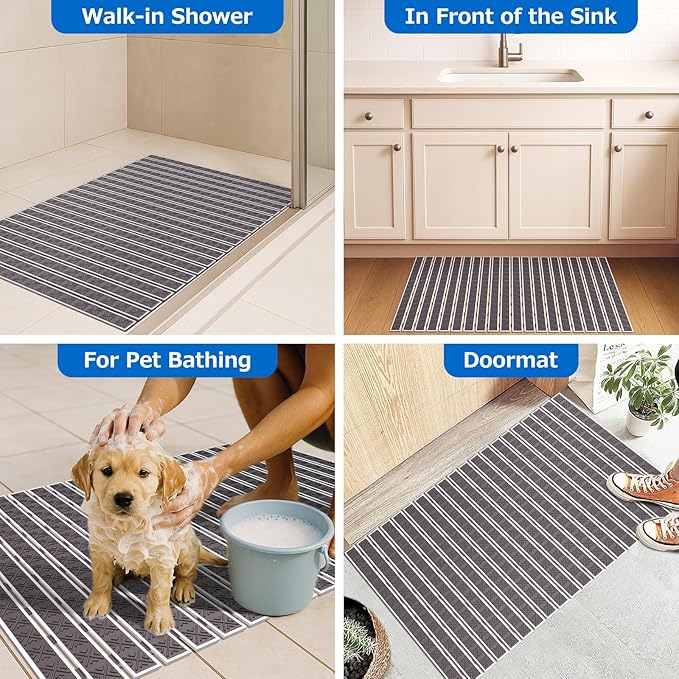 Matace Non Slip Rubber Bathtub & Shower Mat - Image 6