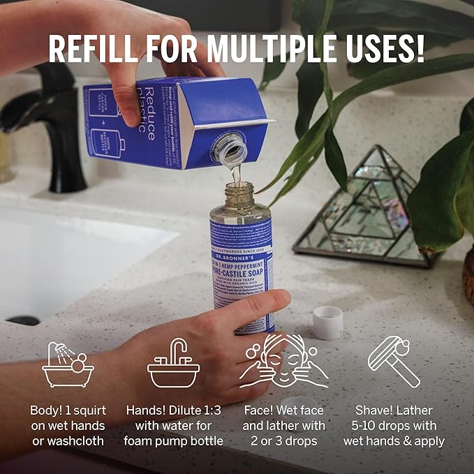 Dr. Bronner's Pure-Castile Liquid Magic Soap Refill - Image 6