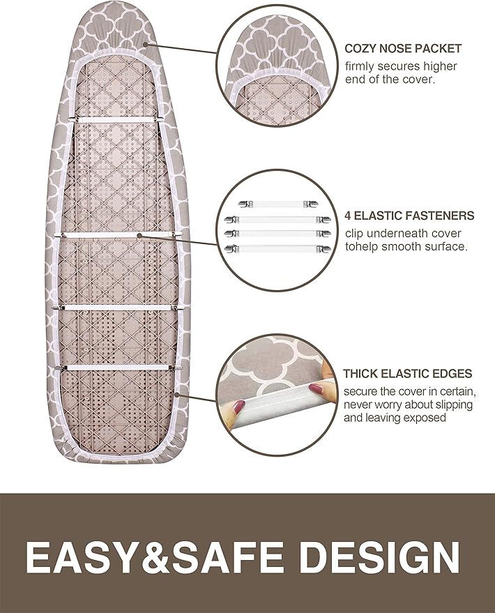 Extra Wide Ironing Board Cover and Pad, 18X49 Reflective Silicone Ironing Board - Image 5