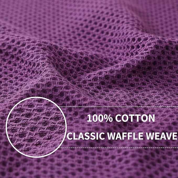 Homaxy 100% Cotton Waffle Weave Kitchen Dish Cloths, Ultra Soft Absorbent Quick - Image 2