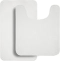 Bathroom Rugs Set 2 Pieces, Thin Bathroom Mats, Toilet Rugs, Quick Dry by BosapDirect