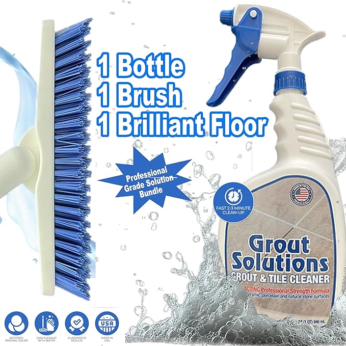 Professional Grout Brush Heavy-Duty Swivel Head - Image 9