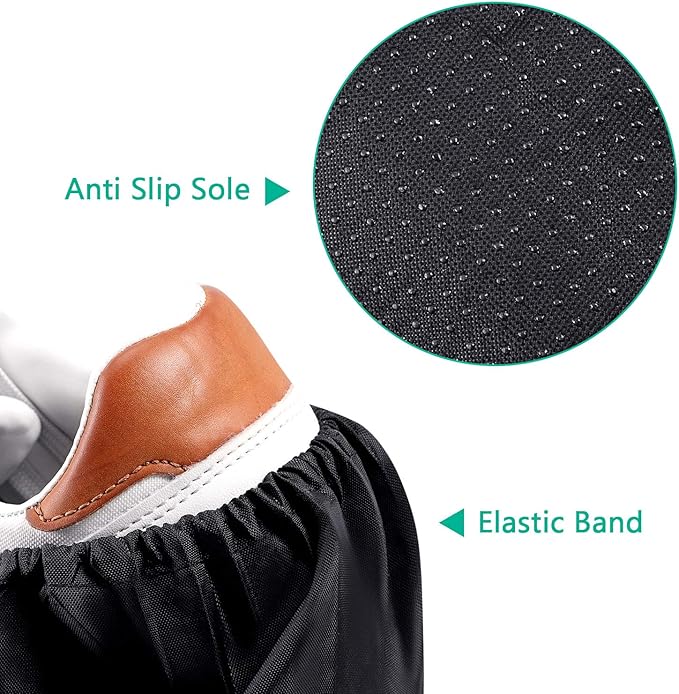 Frienda 16 Pairs Non Slip Reusable Shoe Covers Waterproof Boot Covers - Image 2