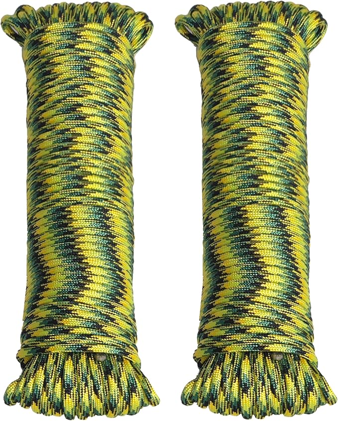 Braid 7 Strand Outdoor Survival Paracord Polyester Rope Nylon Rope Mix Thick by GIAHAND