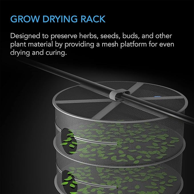 AC Infinity Herb Drying Rack, 6-Layer Hanging Mesh Net - Image 2