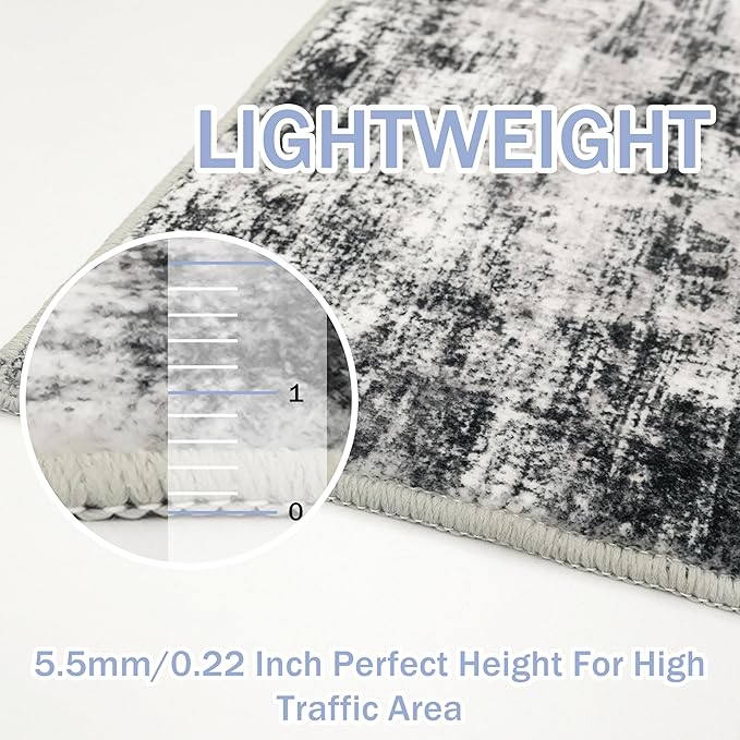 IOHOUZE Modern Abstract Area Rugs 5x7 Ft Washable Rugs - Image 5