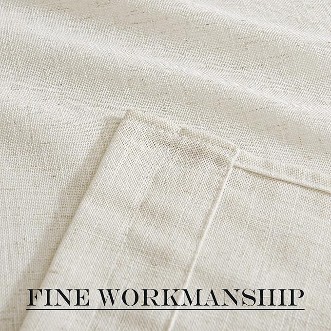 NICETOWN Linen Blend Small Window Curtains - Image 7