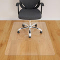 Office Chair Mat for Hardwood Floor- 35" x 35" Clear Desk Computer Chair Mat by HOMEK