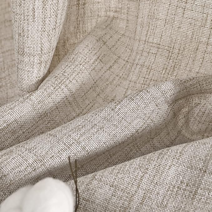 YoungsTex Short Linen Curtains 45 Inch Length - Image 9