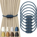 Magnetic Curtain Tiebacks Rope Tie Backs 6 Pack Curtains Holders by CurtainTiebacks
