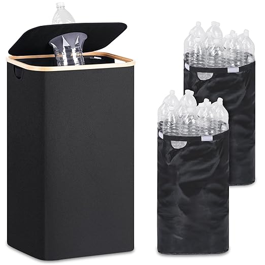 29 Gallons Recycling Bins for Kitchen, Indoor Recycle Bins by iEGrow