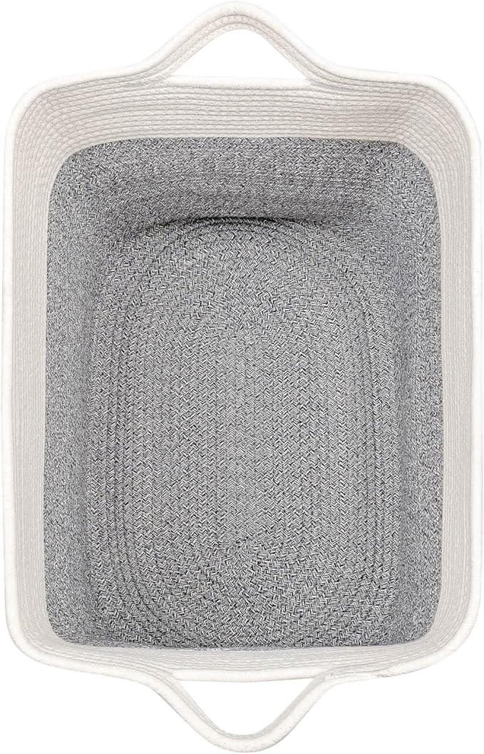 Storage Baskets for Clothes Fabric Cotton Rope Storage Basket - Image 7