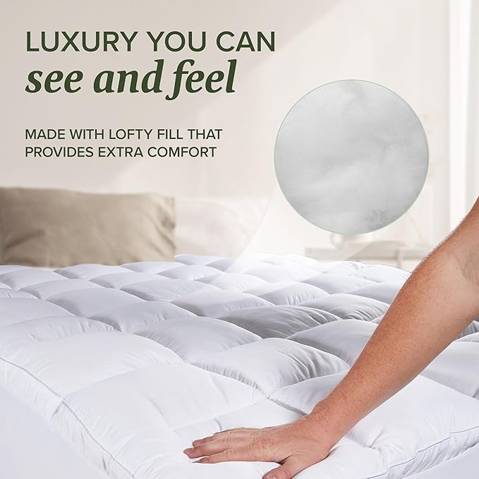 Beckham Hotel Collection Twin XL Size Hybrid Mattress Protector & Pad - Image 5
