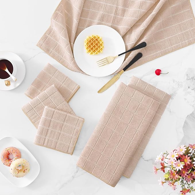 Homaxy Microfiber Kitchen Towels and Dishcloths Set, 12 Pack Soft and Absorbent - Image 9