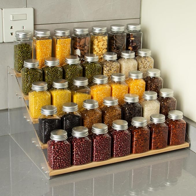 nianfeng Tiered Spice Rack, 5-Tier Spice Pantry Kitchen Cabinet Organizer - Image 7