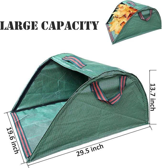 Mobile Trash Bag Holder Outdoor Lawn Leaf Bag Holder - Image 8