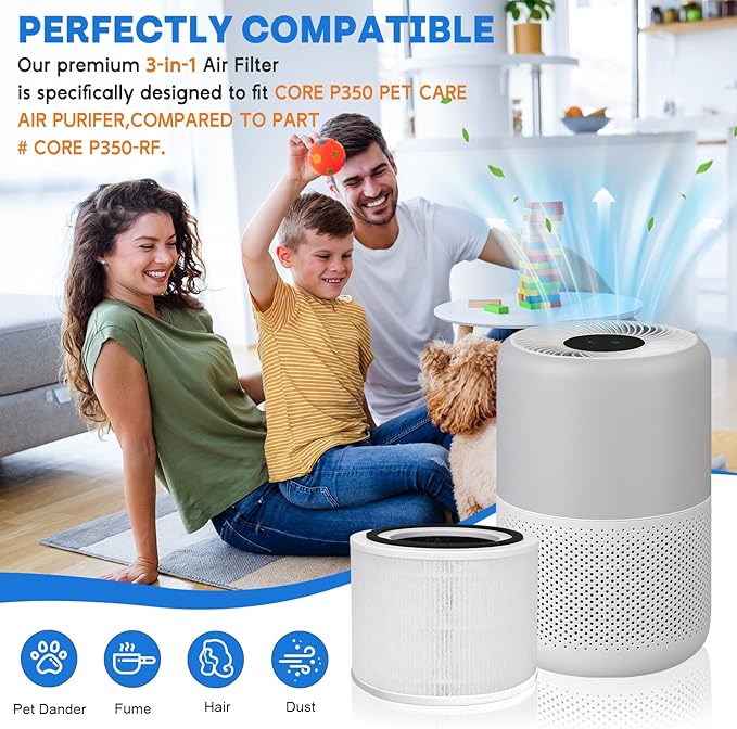Core P350 Pet Care Air Filter Replacement - Image 2
